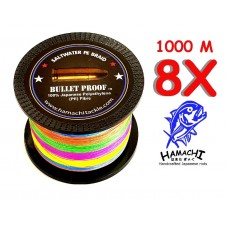 Hamachi Japan Braid x8 1000m Multi Colour
